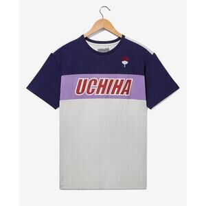 Naruto Shippuden Uchiha Panel T-Shirt Size 2X Blue Purple White New